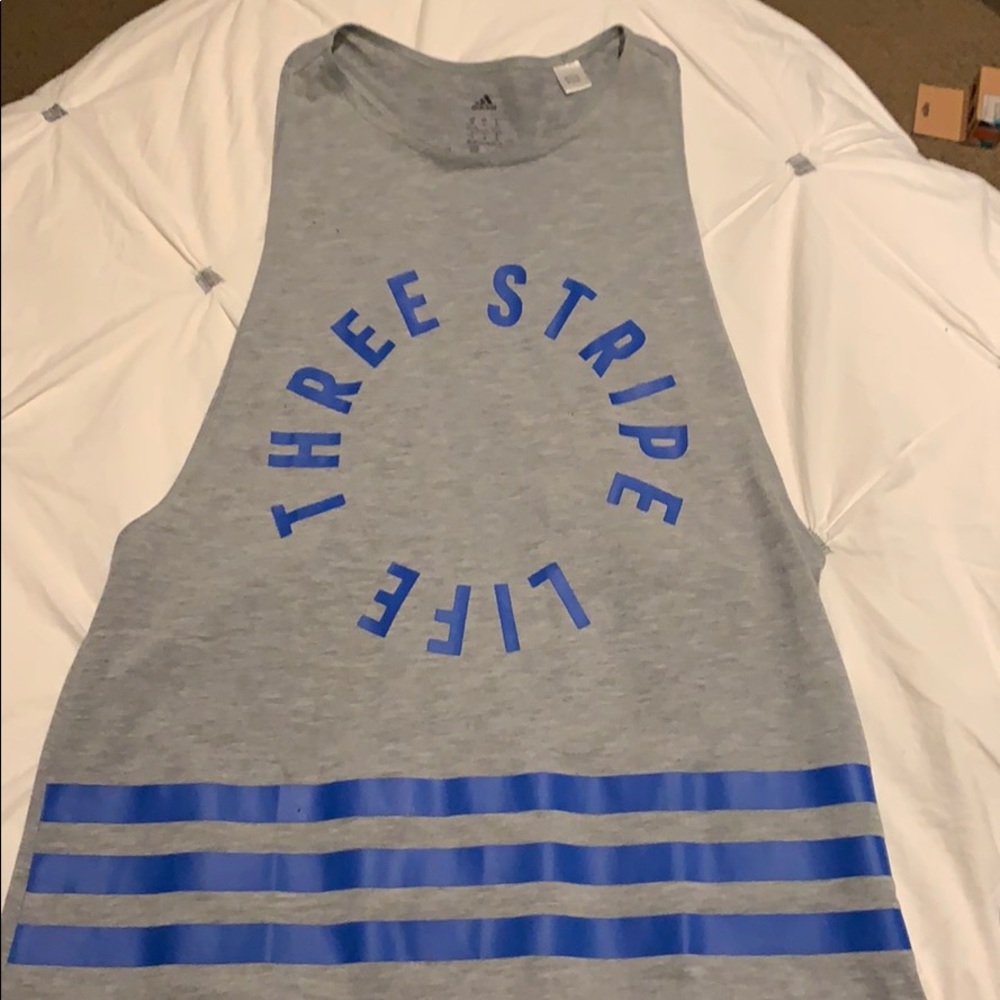 Addias Three Strip Life Tank - Picture 4 of 6